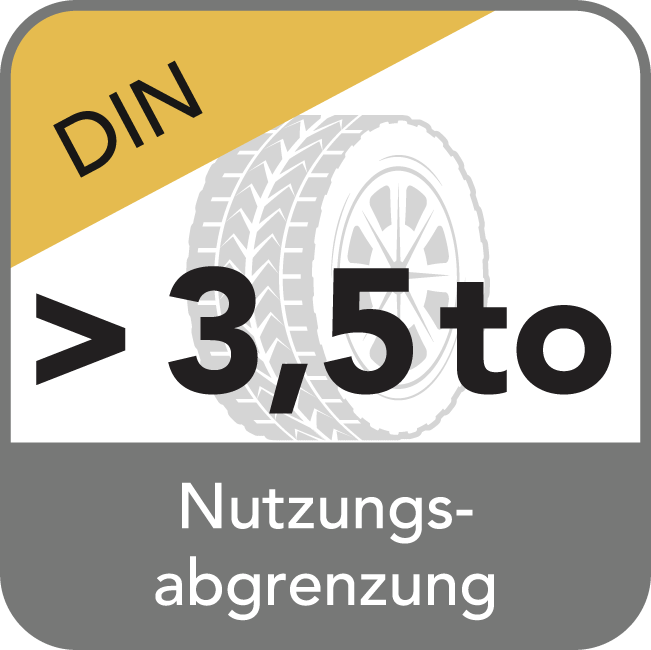 Nutzungsabgrenzung > 3,5 t gem. DIN 18318-19
