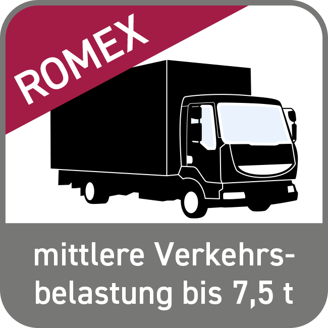 Flächen mit Verkehrsbelastung bis 7,5 t