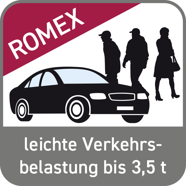 Flächen mit Verkehrsbelastung bis 3,5 t