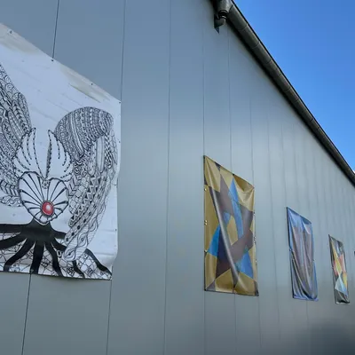 Image Romex Kunst Gemaelde Auf Lkw Plane Quadrat 2