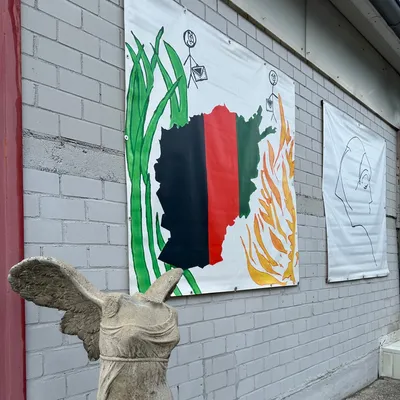 Image Romex Kunst Gemaelde Auf Lkw Plane Quadrat 4