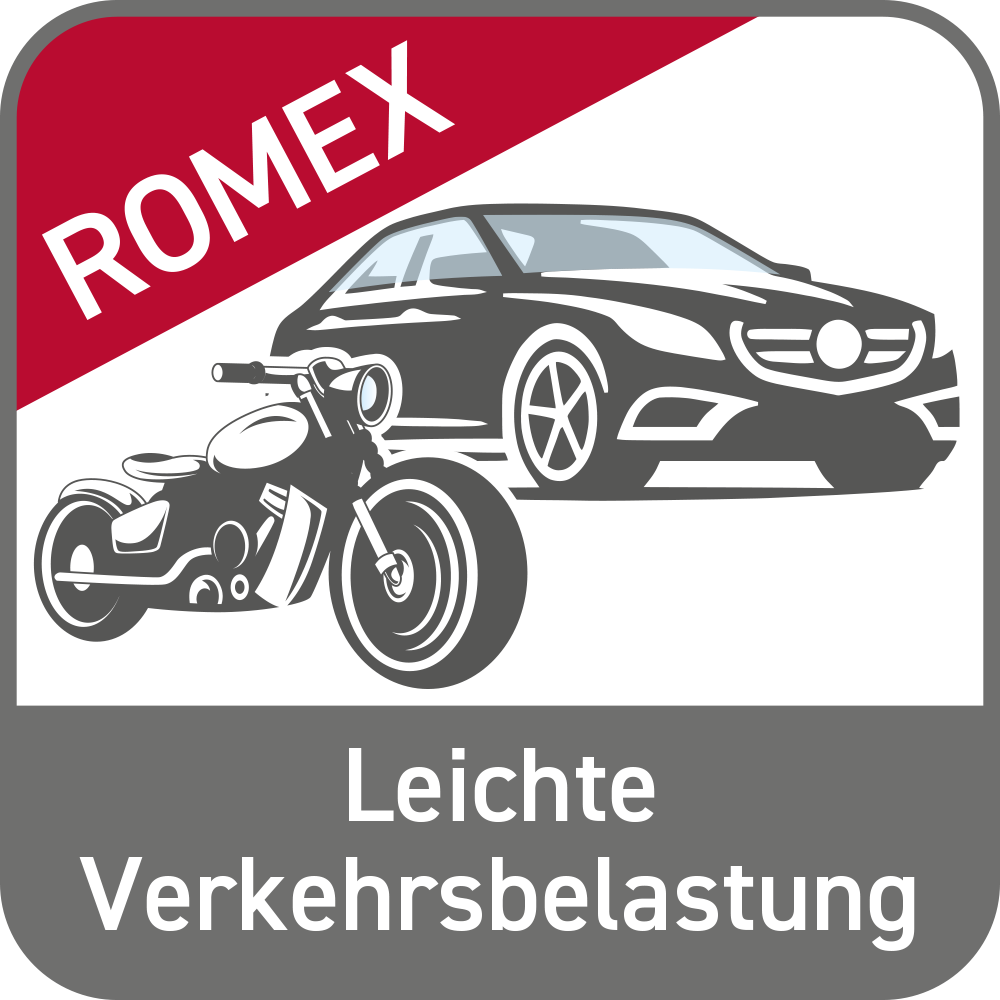 Flächen mit leichter Verkehrsbelastung