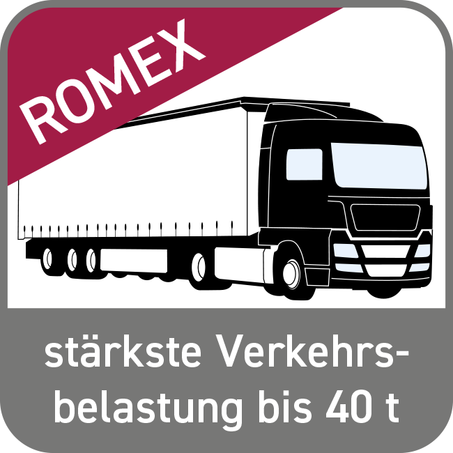 Flächen mit Verkehrsbelastung bis 40 t