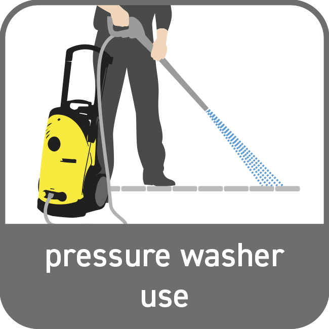 Resistant to high-pressure cleaners